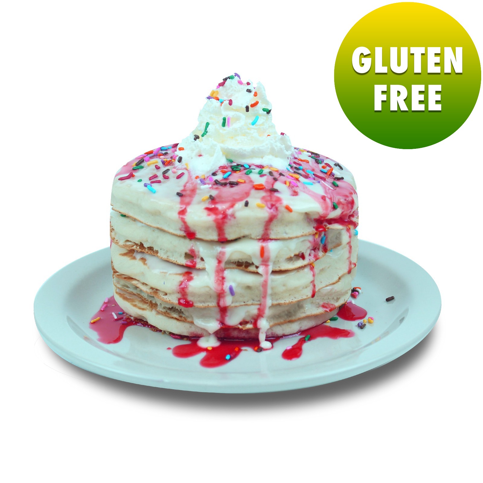 Order GF Birthday - GF Full (5 Pancakes) food online from WePancakes store, Midwest City on bringmethat.com
