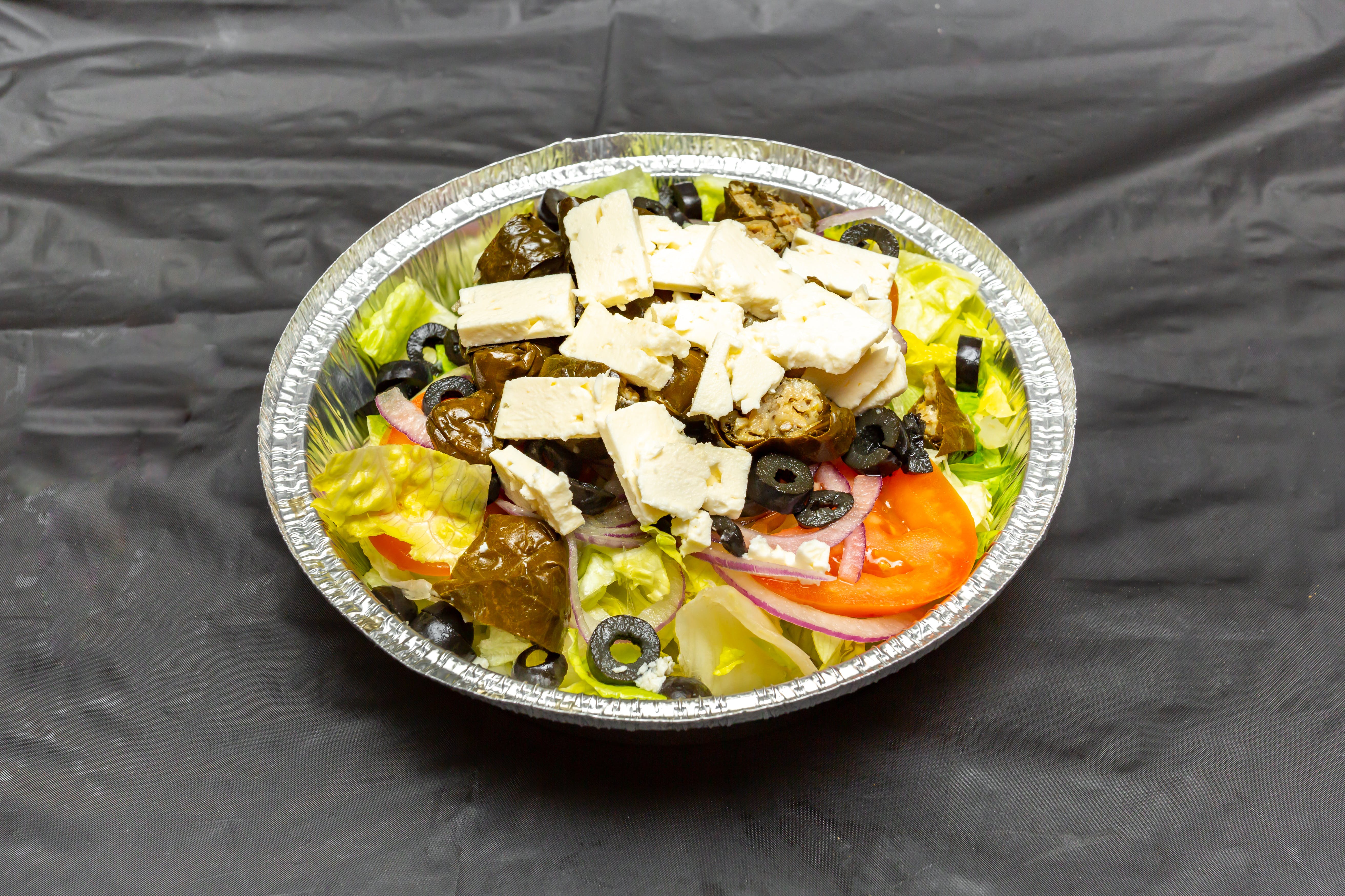 Order Greek Salad - Salad food online from Drake Pizza store, Allentown on bringmethat.com