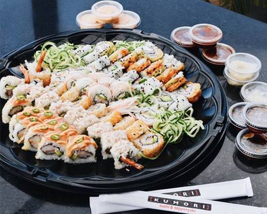 Order Sushi Party Platter food online from Kumori Sushi & Teppanyaki store, McAllen on bringmethat.com