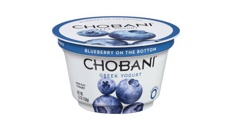 Order Chobani Greek Non-Fat Yogurt Blueberry Flavor food online from Route 7 Food Mart store, Norwalk on bringmethat.com