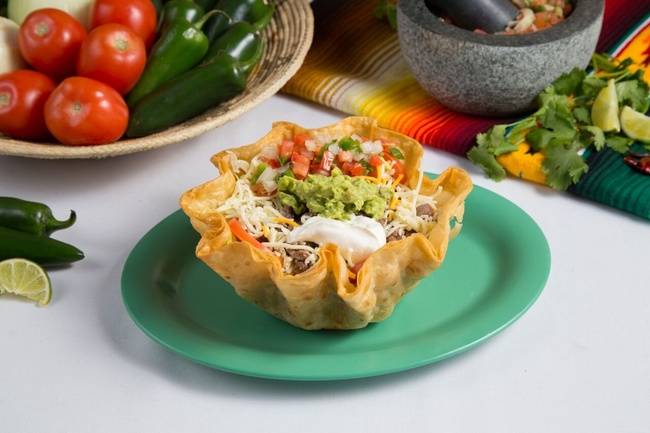 Order Taco Salad food online from Tacos N More Mexican Grill store, Chandler on bringmethat.com