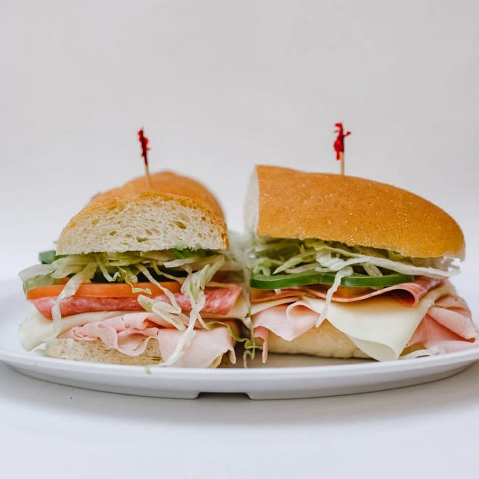 Order #1 Ham, Salami & Provolone Sub - Half food online from Cioffi's Deli & Pizza store, Springfield on bringmethat.com