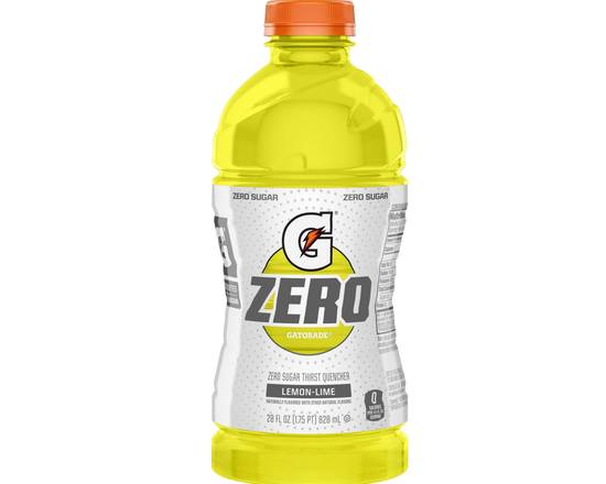 Order Gatorade Zero Lemon-Lime Bottle (28 oz) food online from Shell store, Gaithersburg on bringmethat.com