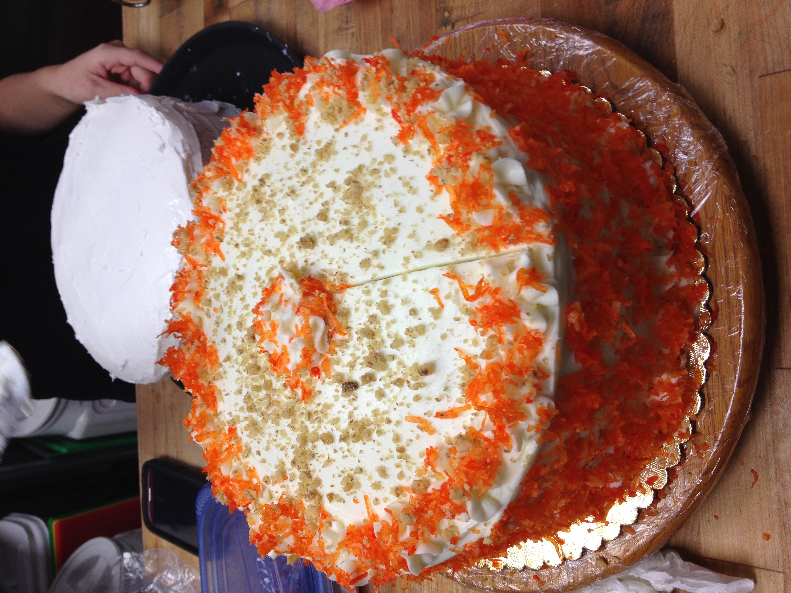 Order Slice of Carrot Cake food online from Athena Greek Cafe & Bakery store, Bakersfield on bringmethat.com