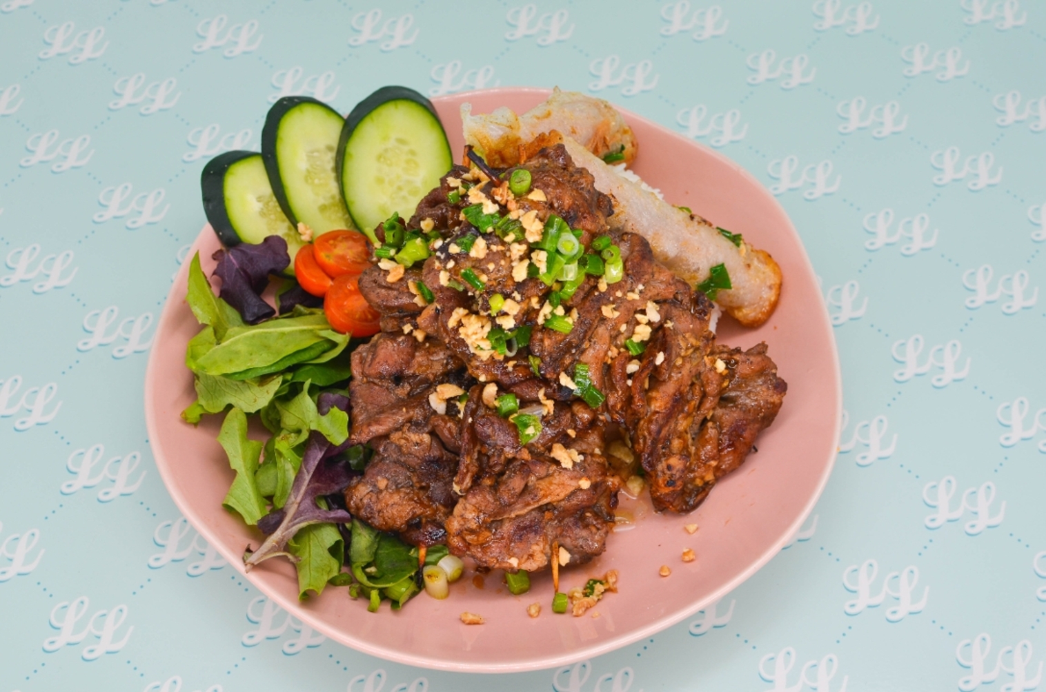 Order Rice Bowl - Pork food online from Luc Lac Vietnamese Kitchen store, Portland on bringmethat.com