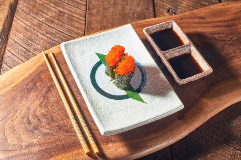 Order Tobiko Nigiri food online from Rocket Sushi store, San Francisco on bringmethat.com