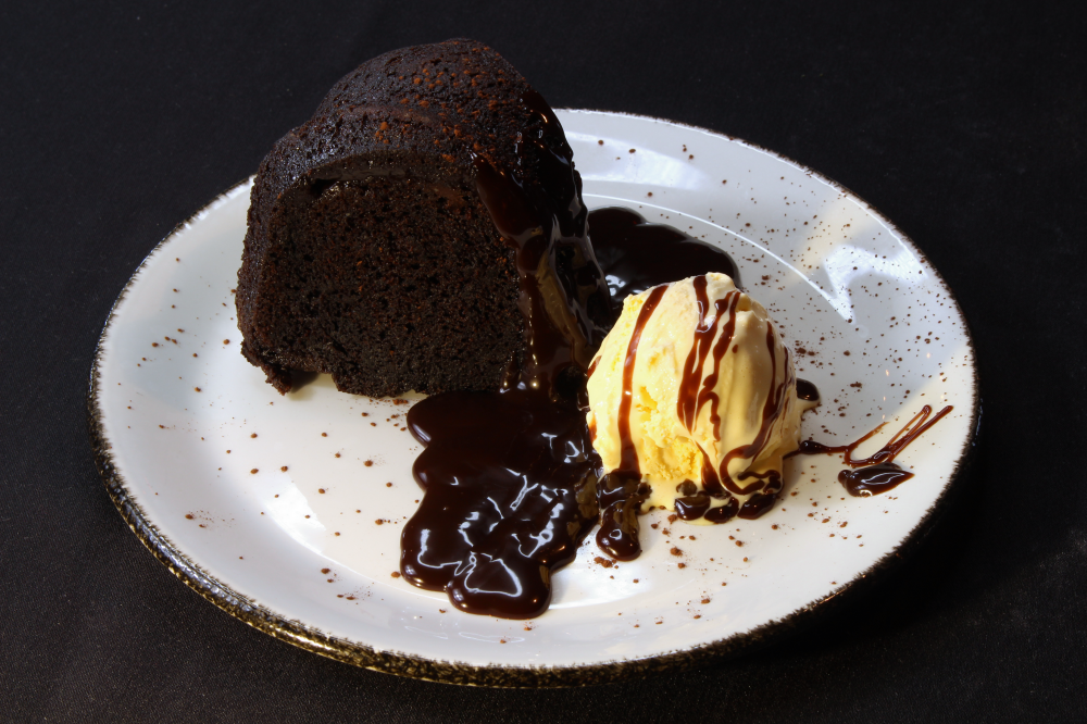 Order Chocolate Bundt Cake food online from Weber Grill Restaurant store, Chicago on bringmethat.com