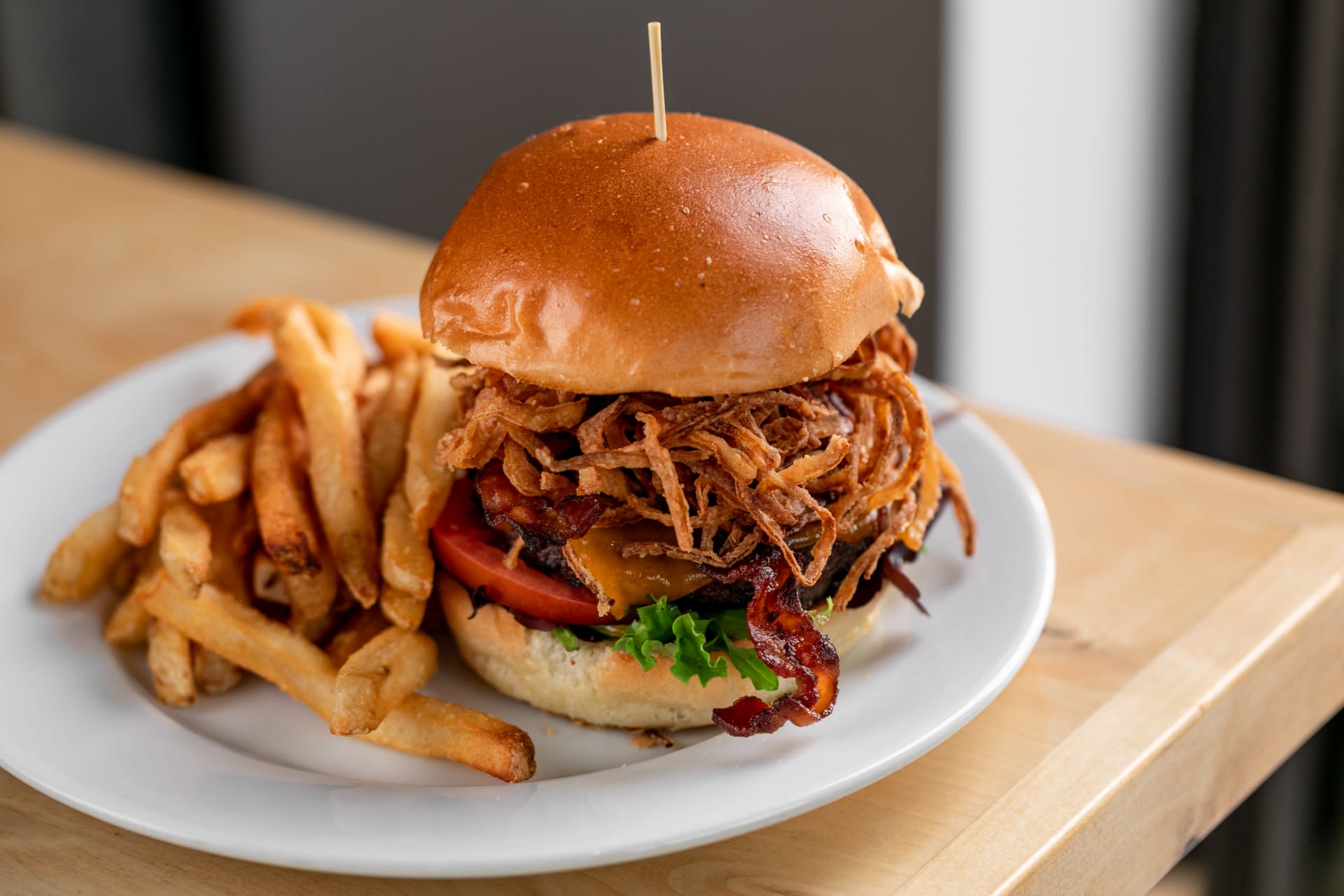 Order BBQ Burger food online from Rincon Brewery store, Ventura on bringmethat.com