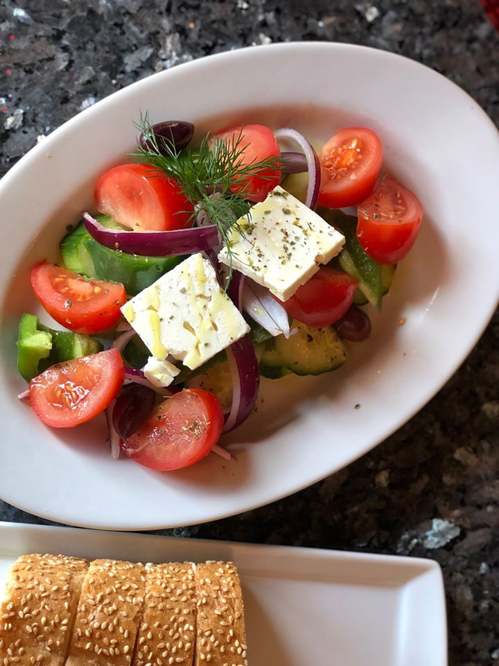 Order Tomato Salad food online from Basils Greek Dining store, Aurora on bringmethat.com