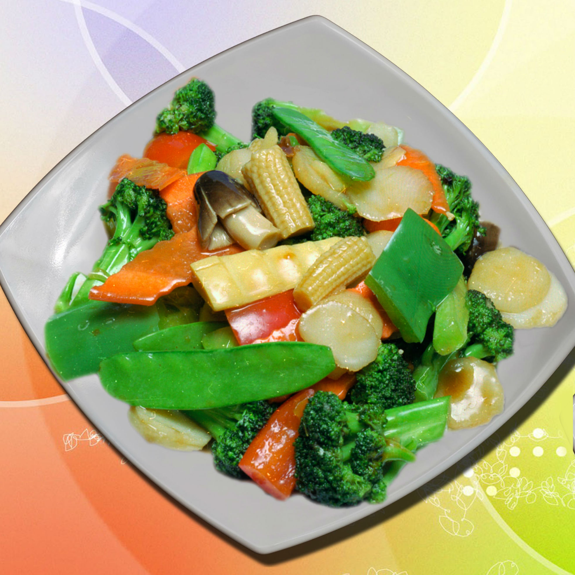 Order Vg1. Vegetable Delight food online from Fire Wok store, Halethorpe on bringmethat.com