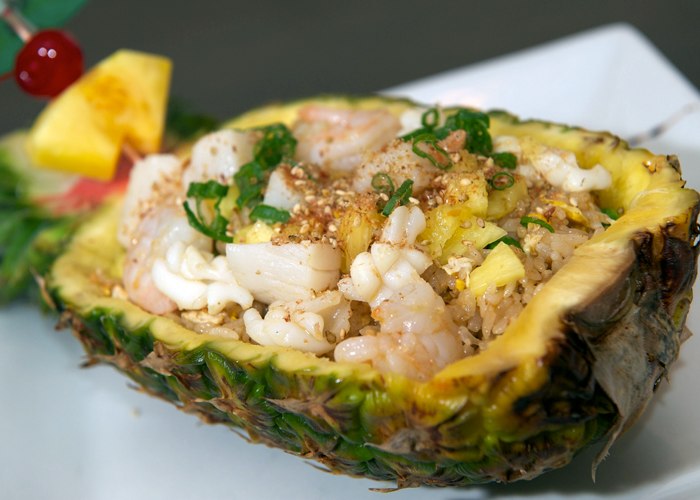 Order Seafood Pineapple Fried Rice food online from Bamboo Ya store, Queens on bringmethat.com