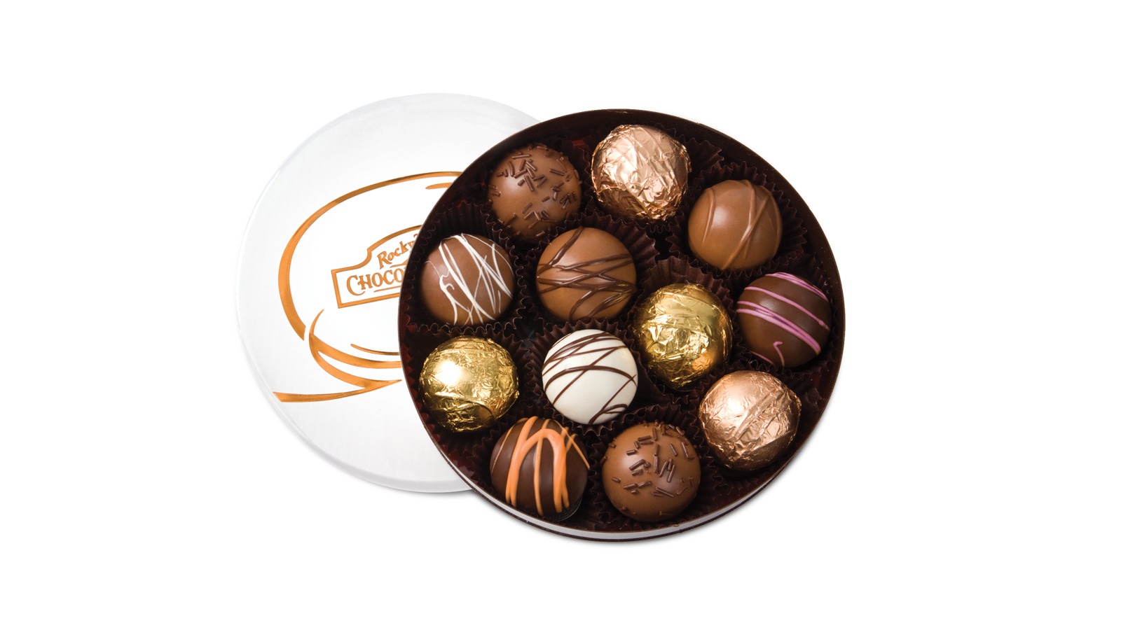 Order Assorted Gourmet Truffles Gift Box food online from Rocky Mountain Chocolate Factory store, Irvine on bringmethat.com