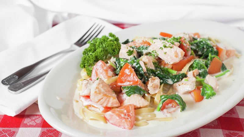 Order Fresh Salmon Florentine To Go food online from Giorgio Italian Food And Pizzeria store, Milpitas on bringmethat.com