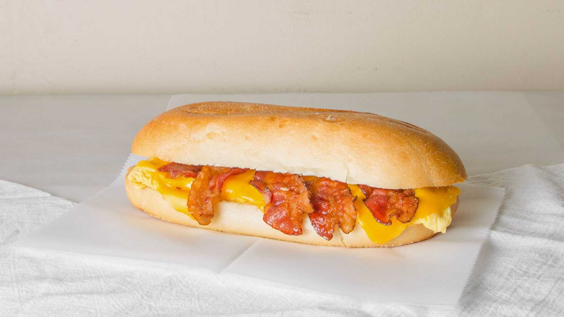 Order Bacon, Egg and Cheese Sandwich food online from Shop & Go Deli store, Elizabeth on bringmethat.com