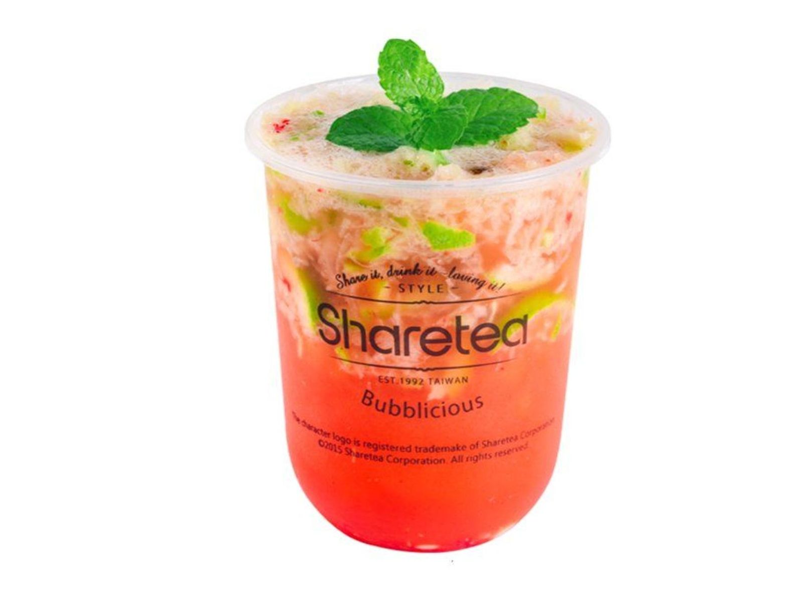 Order Strawberry Mojito (non-alcoholic) food online from Sharetea store, Fremont on bringmethat.com