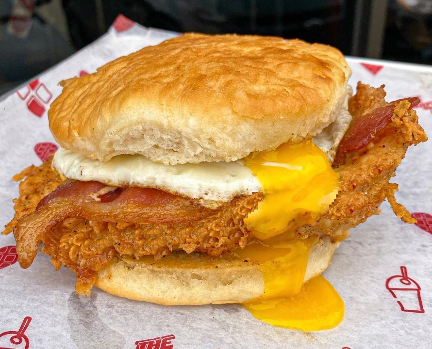Order Honey Butter Chicken Biscuit food online from The Waffle Bus store, Houston on bringmethat.com