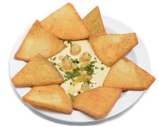 Order Pita Chips with 1 Dip food online from George's Greek Grill-Fig at 7th store, Los Angeles on bringmethat.com