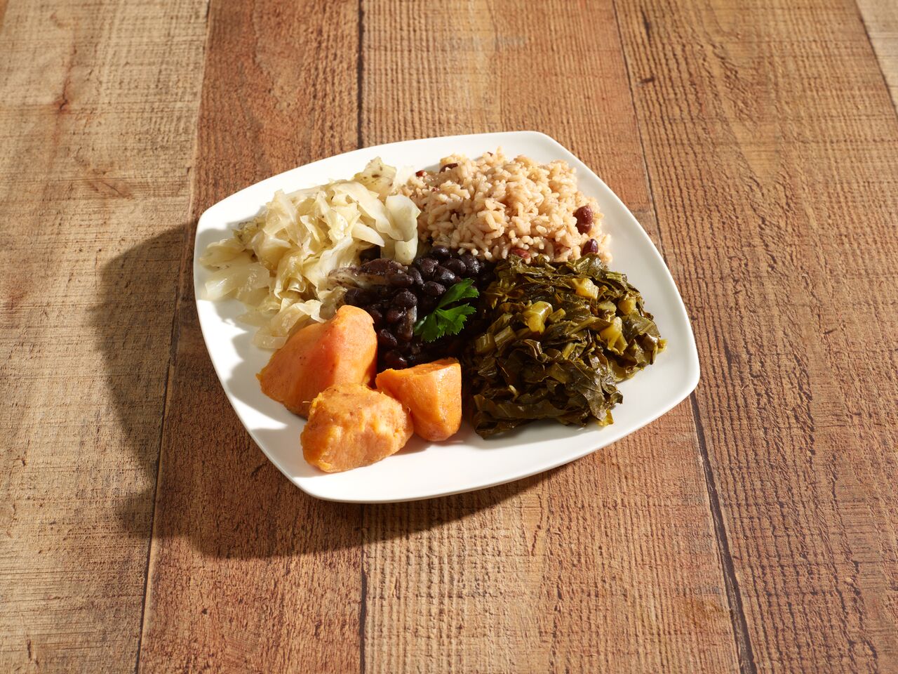 Order Veggie Plate food online from Caribbeans Delight store, Atlanta on bringmethat.com