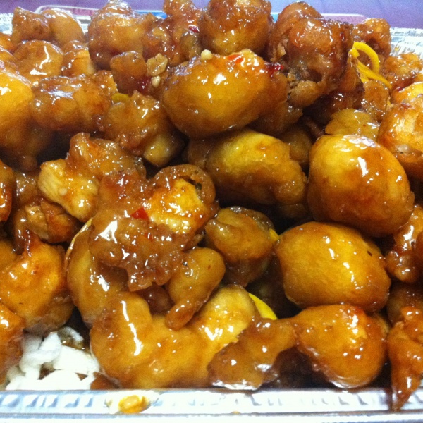Order Orange Chicken Party Tray food online from Golden kim tar restaurant store, San Francisco on bringmethat.com