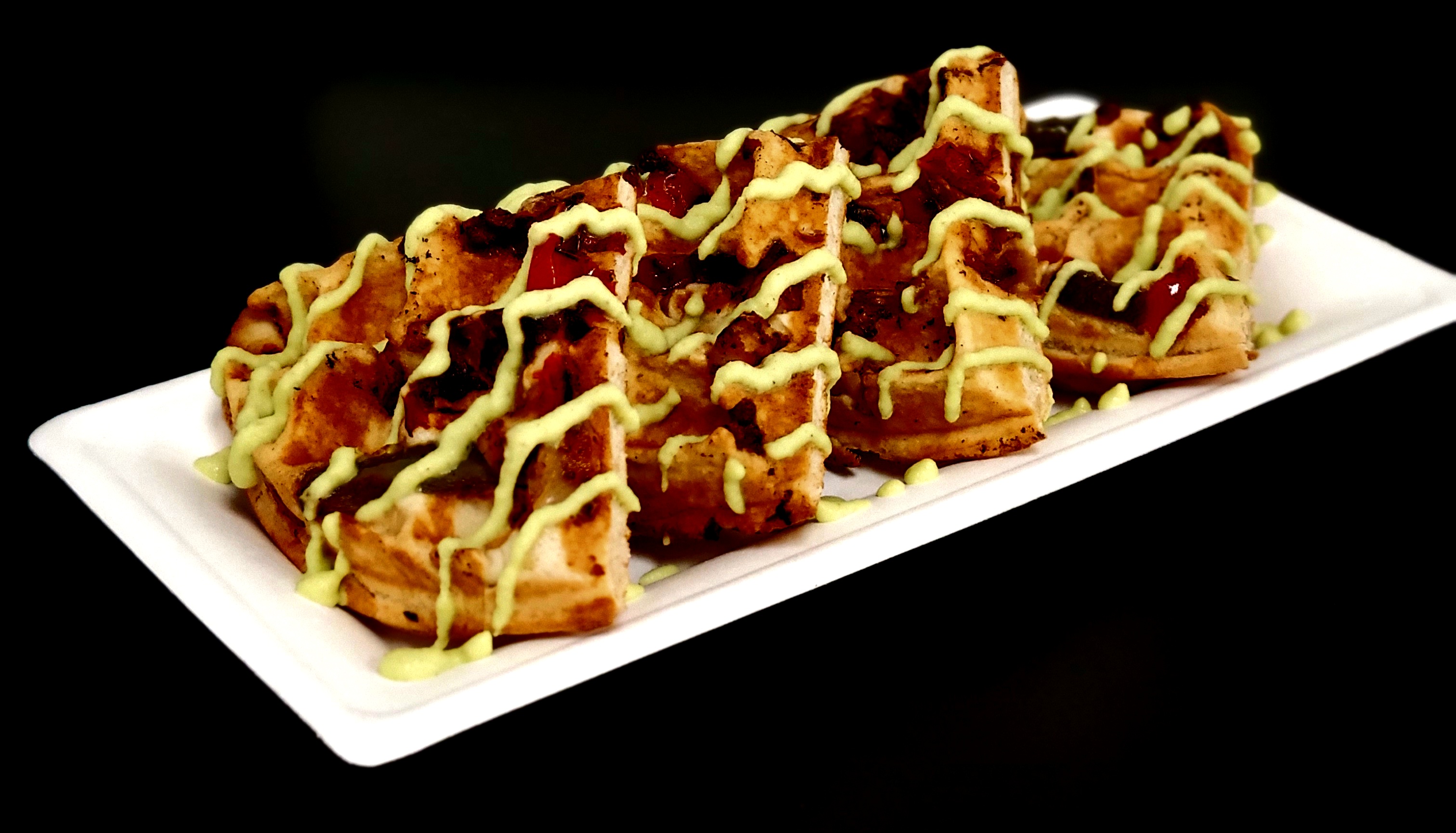 Order 4 the Love of Fajita Savory Waffles food online from 4 The Love Of Sweets store, Frederick on bringmethat.com
