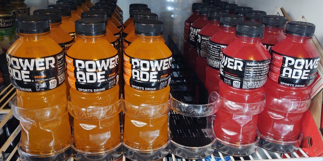 Order Powerade - 12 oz. Bottled food online from Poulsbo Woodfired Pizza  store, Poulsbo on bringmethat.com