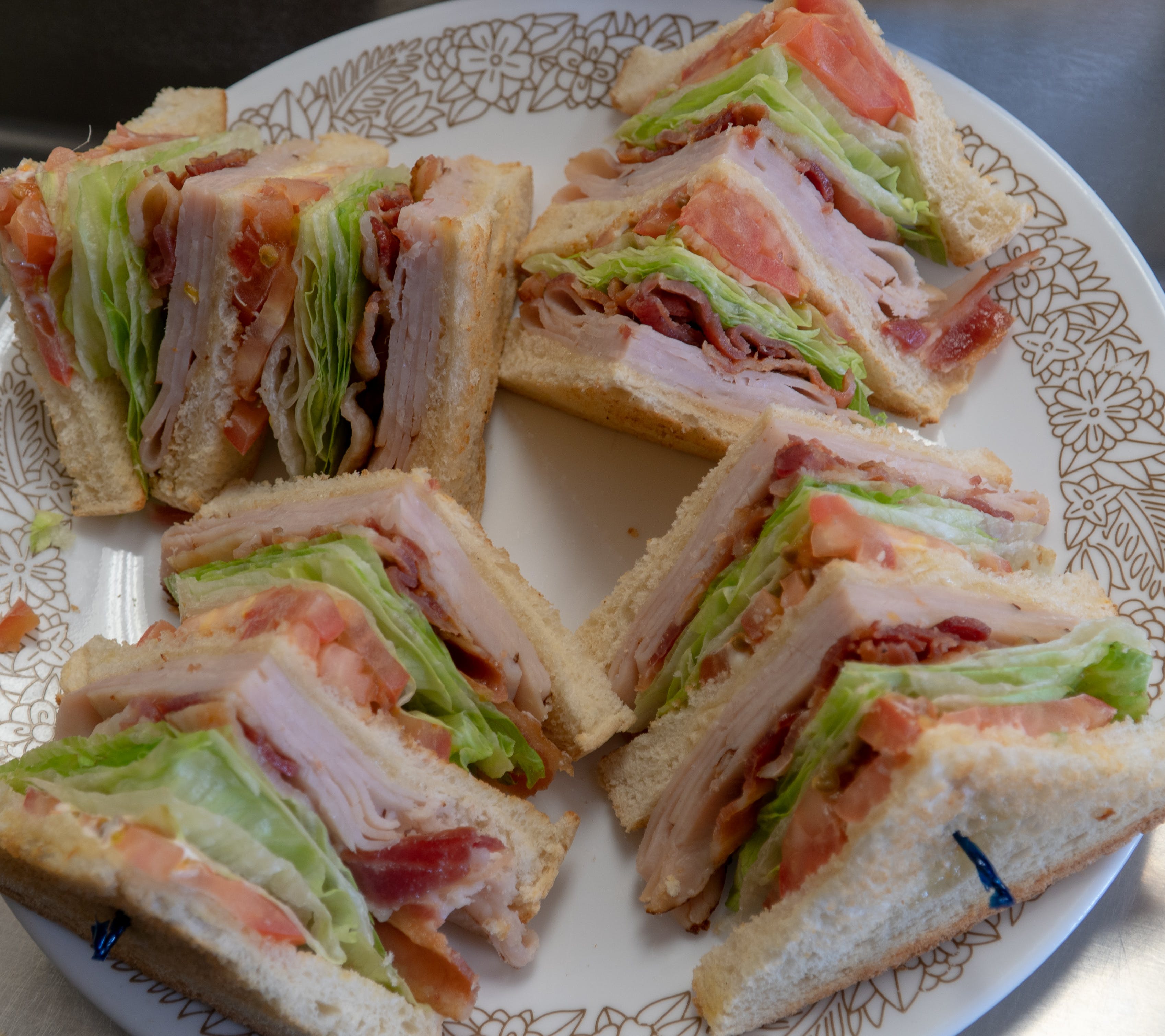 Order Ham & Cheese Club Sandwich - Regular food online from Gaetanos Maple Shade store, Maple Shade Township on bringmethat.com