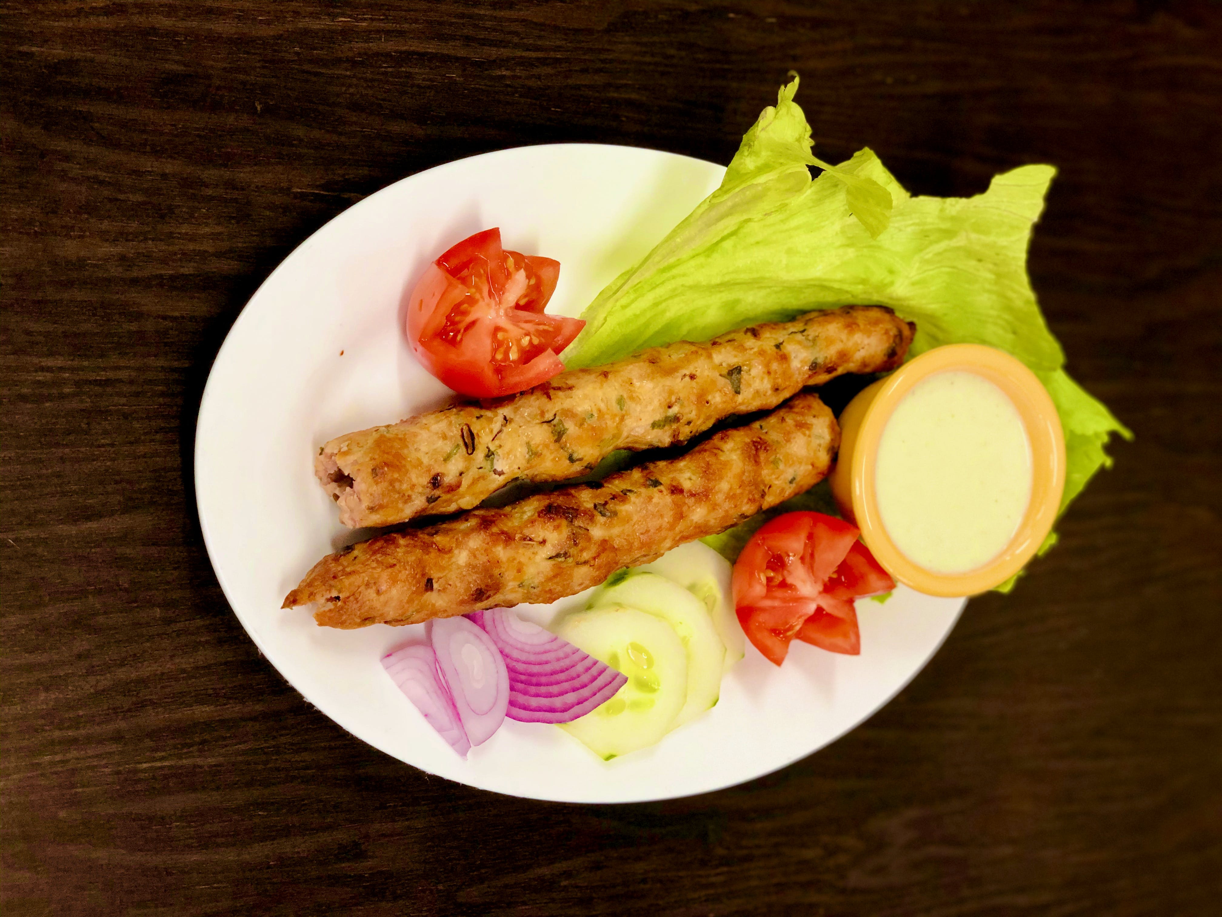 Order Chicken Seekh Kabab - 2 Pieces food online from Man O Salwa store, Windsor Mill on bringmethat.com