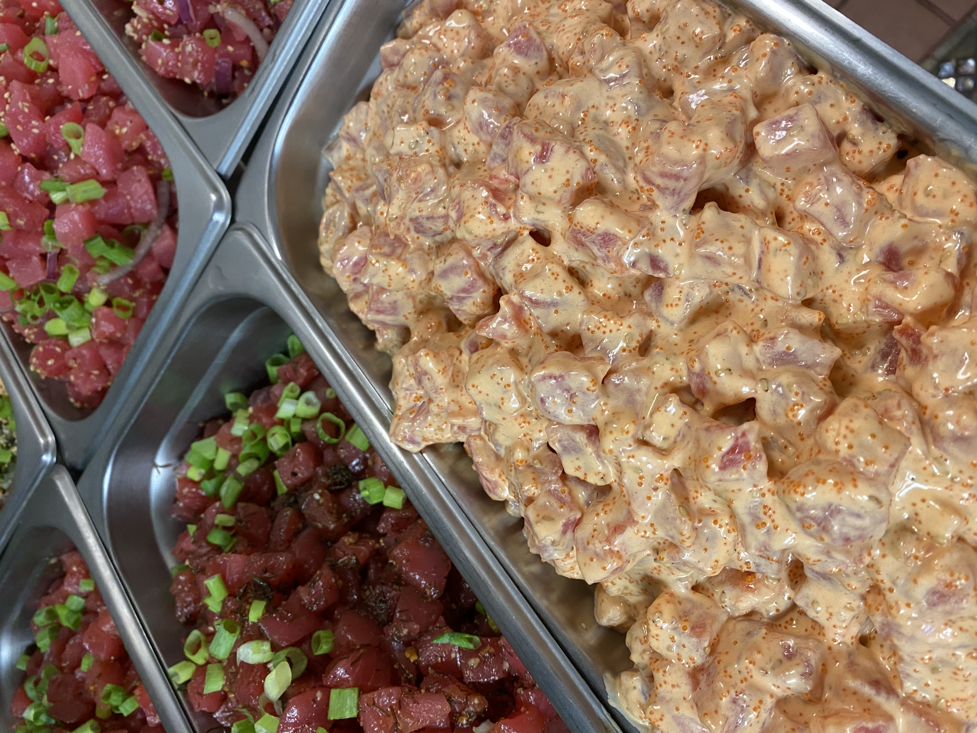 Order Spicy Ahi Poke with Mayo food online from Poke Express store, Henderson on bringmethat.com