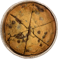 Order baddcookie Chocolate Chip Pie (8") food online from Baddpizza store, Falls Church on bringmethat.com
