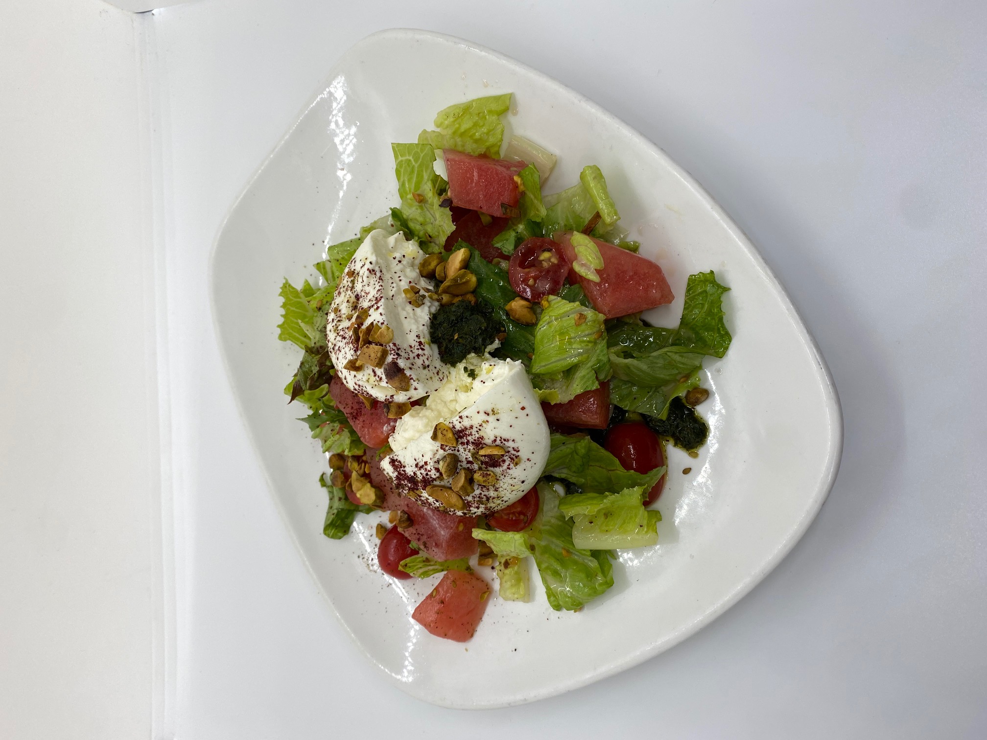 Order Burrata Salad food online from MishMish Cafe store, Montclair on bringmethat.com