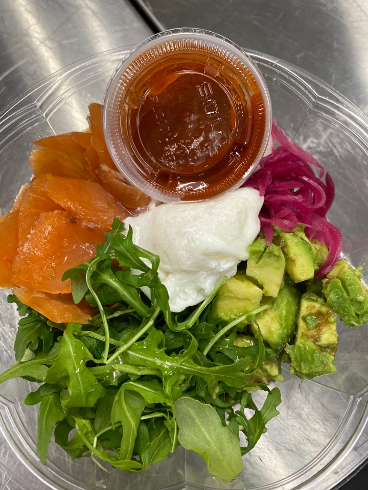 Order Smoked Salmon Breakfast Bowl food online from Bakers Daughter store, Washington on bringmethat.com