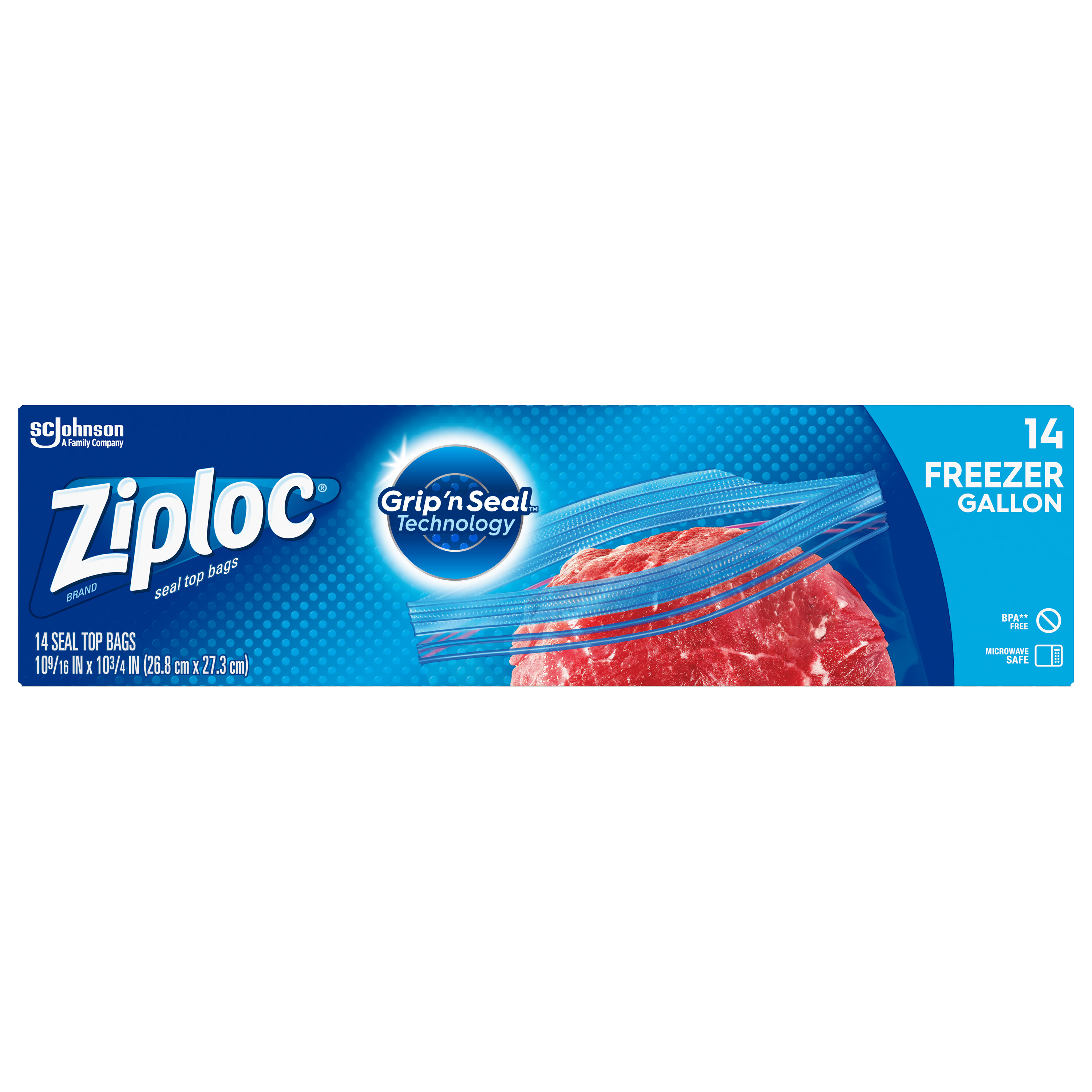 Order Ziploc Freezer Bags, Gallon - 14 ct food online from Rite Aid store, Redwood City on bringmethat.com