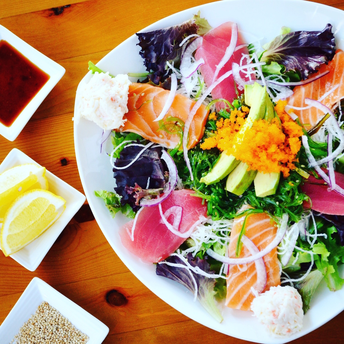 Order Poke Salad food online from Fukusuke Japanese Ramen Dining store, Fountain Valley on bringmethat.com