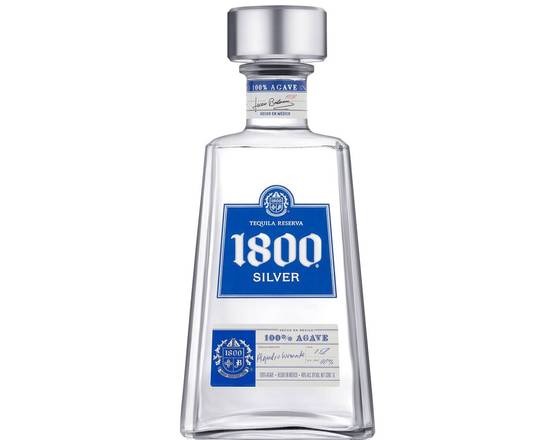 Order 1800 Silver Tequila, 1.75L  food online from Babaro Liquor Store store, Peabody on bringmethat.com