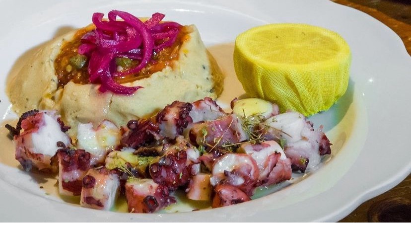 Order Grilled Octopus food online from Under the Bridge store, New York on bringmethat.com