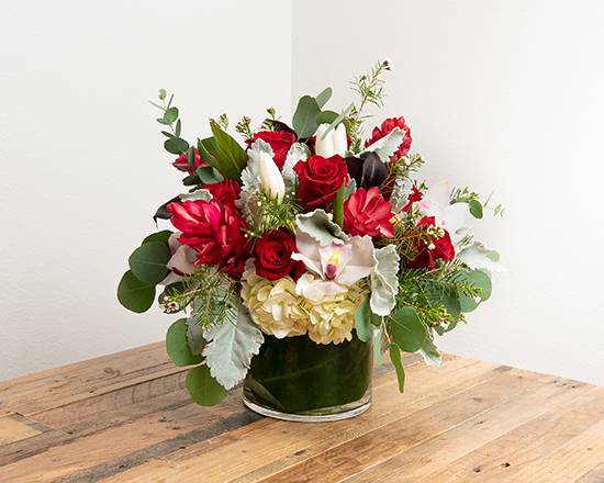 Order Romance Arrangement in a Vase food online from @Flowers Northeast El Paso store, El Paso on bringmethat.com