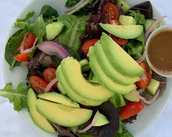 Order Spring Mix Salad with Tomato ＆ Avocado food online from Crepeexpress store, Oakland on bringmethat.com