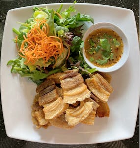 Order A6. Crispy Pork food online from Teya Thai Restaurant store, Valley Village on bringmethat.com