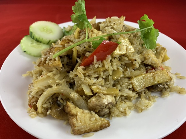 Order 71. Kao Pad Kaprao food online from Sa-Bai Thong Thai Cuisine store, Madison on bringmethat.com