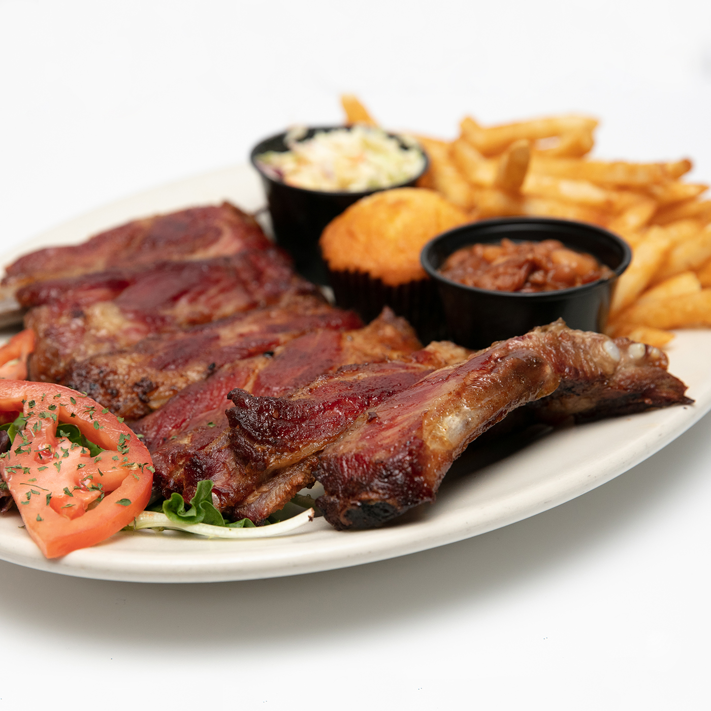 Order BBQ Ribs food online from The Lookout Bar & Grill store, Maple Grove on bringmethat.com
