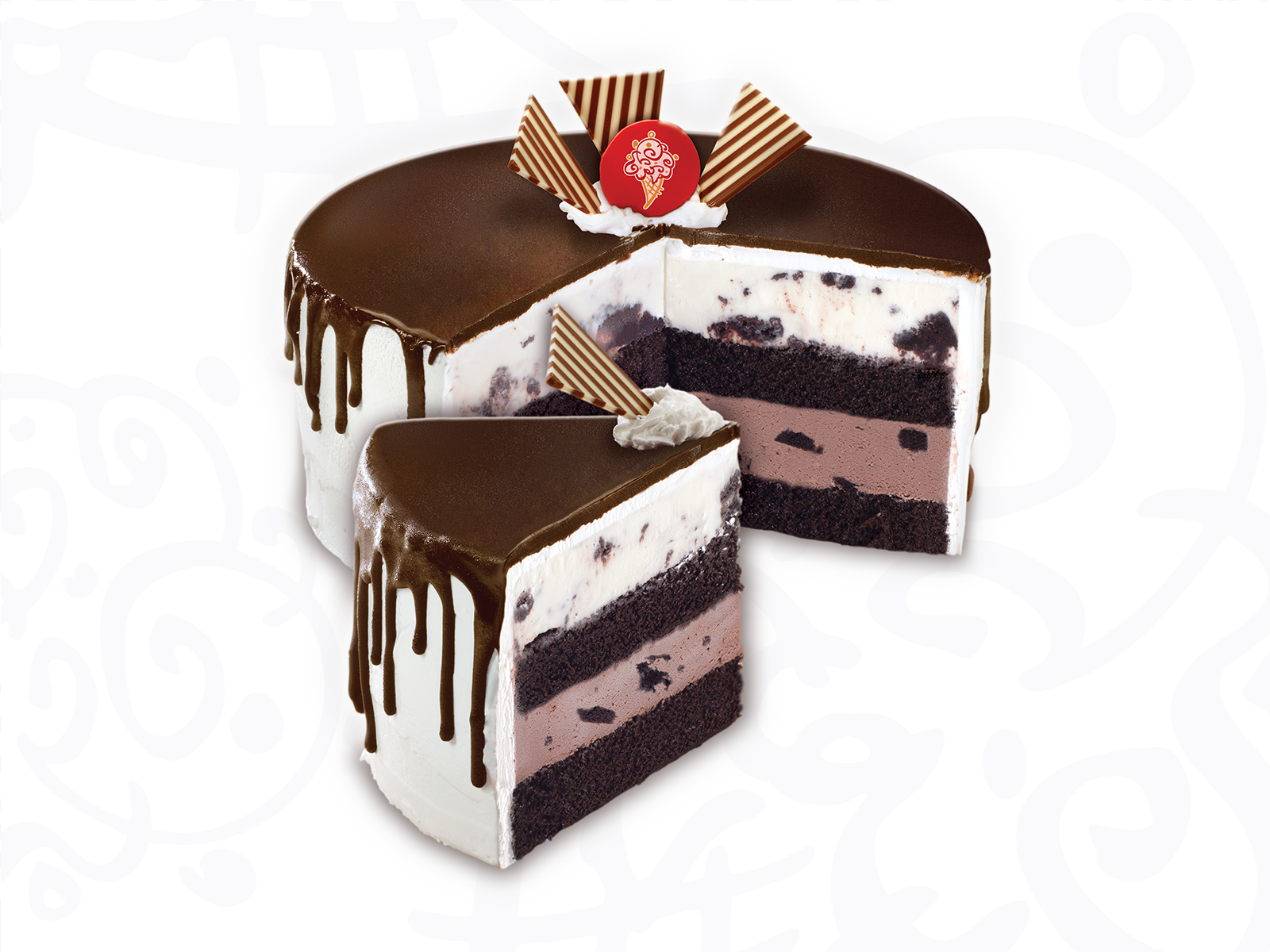 Order Tall, Dark & Delicious - Ice Cream Cake food online from Cold Stone Otsego store, Otsego on bringmethat.com