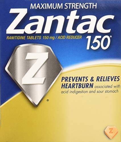 Order Zantac Maximum Strength 150 Ranitidine Acid Reducer 2 Count food online from Deerings Market store, Traverse City on bringmethat.com