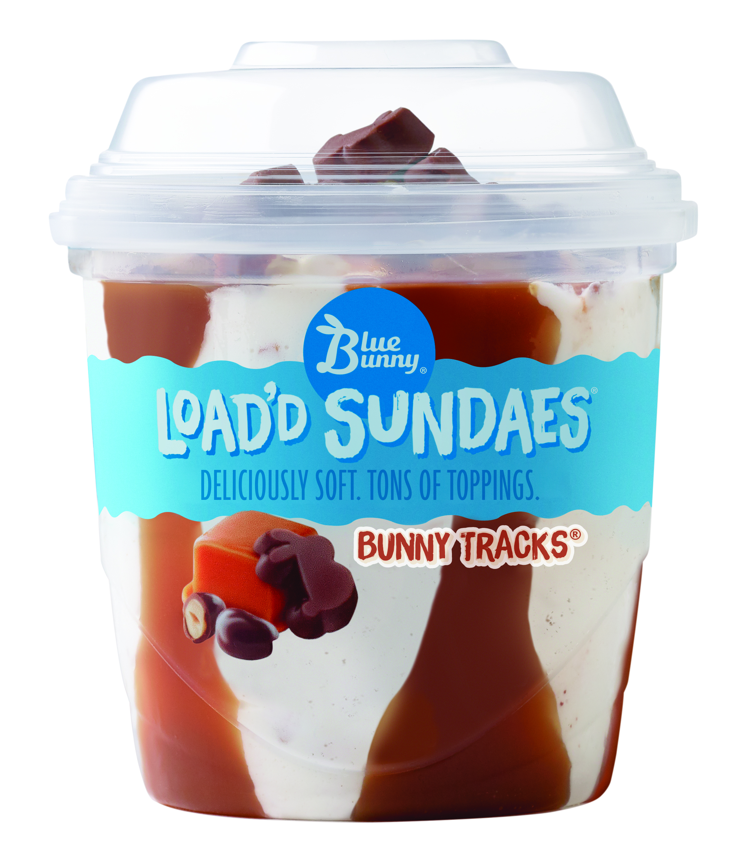 Order Blue Bunny Load'd Sundaes Bunny Tracks® , 8.5 food online from Huck 173 - store, Mount Zion on bringmethat.com
