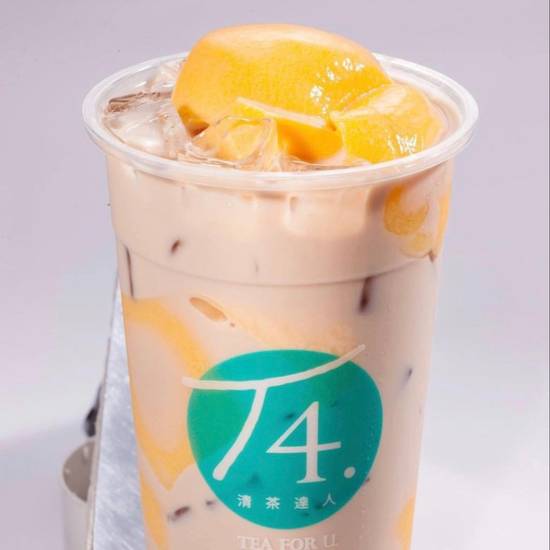 Order French Pudding Milk Tea food online from T4 store, Sacramento on bringmethat.com