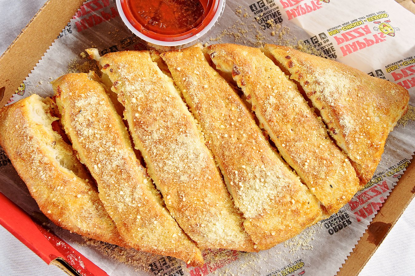 Order Stuffed Cheese Bread food online from Happy Pizza store, New Baltimore on bringmethat.com