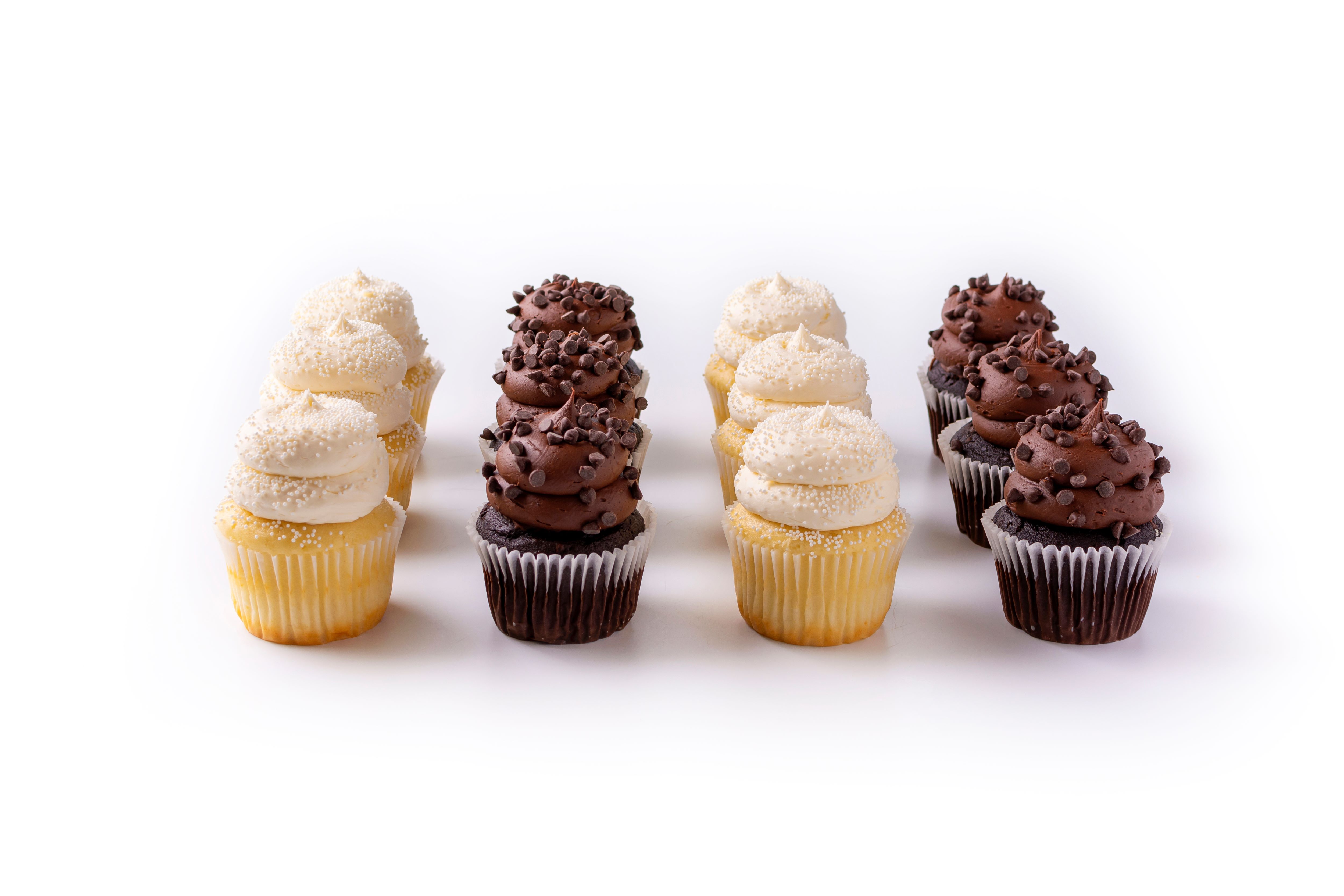 Order Black & White Box food online from Gigi Cupcakes store, Pittsburgh on bringmethat.com