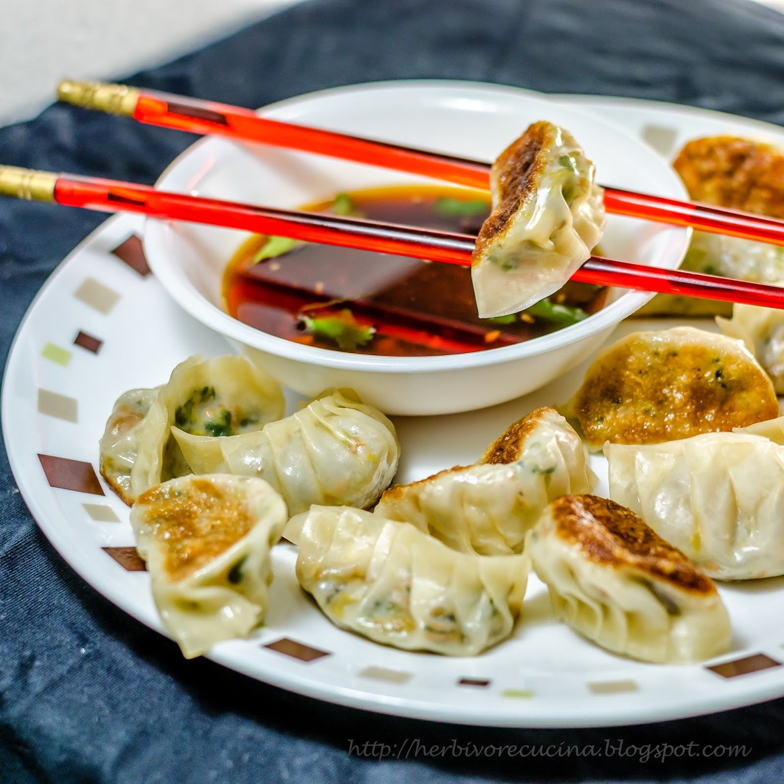 Order Fried Vegetable Dumpling food online from New Hing Hing Kitchen store, Mineola on bringmethat.com