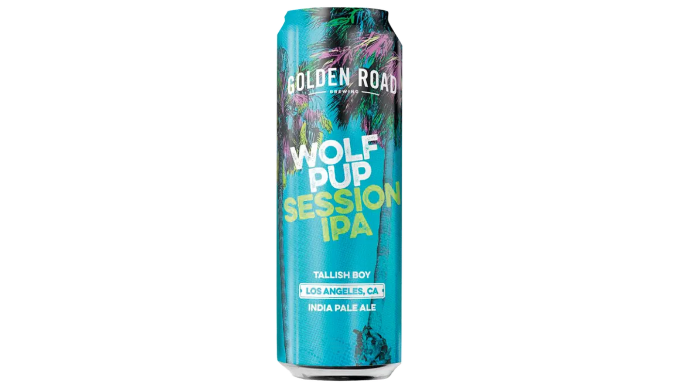 Order Golden Road Wolf Pup IPA 25oz Can food online from Robert Market store, Los Angeles on bringmethat.com