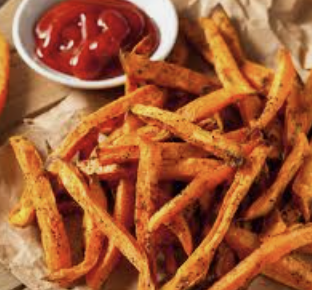 Order Sweet Potato Home Fries  (full side order)  food online from Branded Saloon Catering store, Brooklyn on bringmethat.com