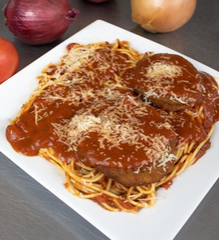 Order Veal Parmesan Dinner food online from Zayna's Pizza store, Milwaukee on bringmethat.com